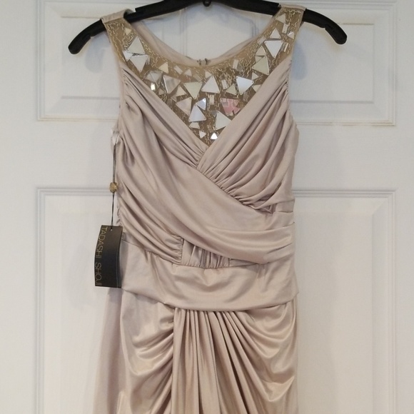 Tadashi Shoji Triangle Stone Embellished Dress - S - Picture 7 of 8